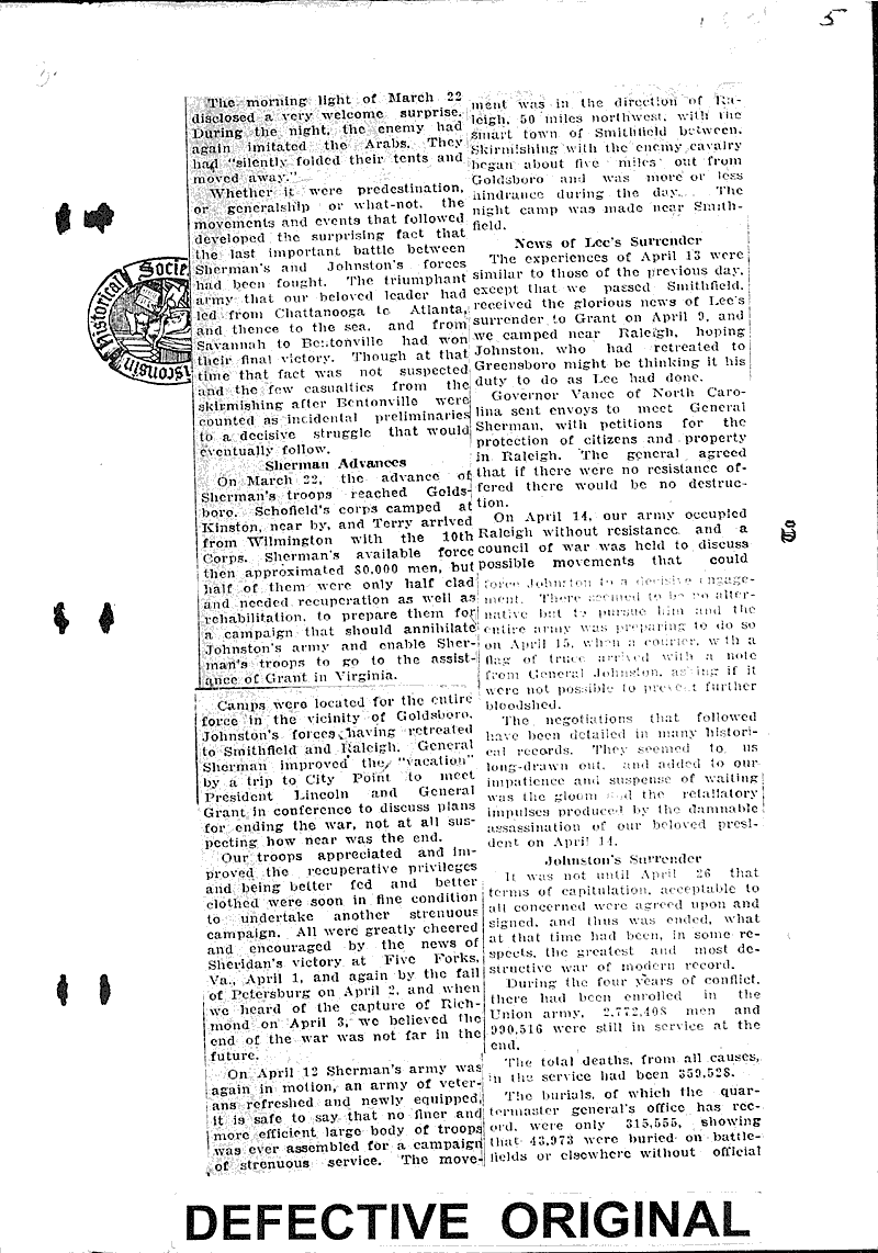  Source: Beloit Daily News Topics: Civil War Date: 1924-03-27