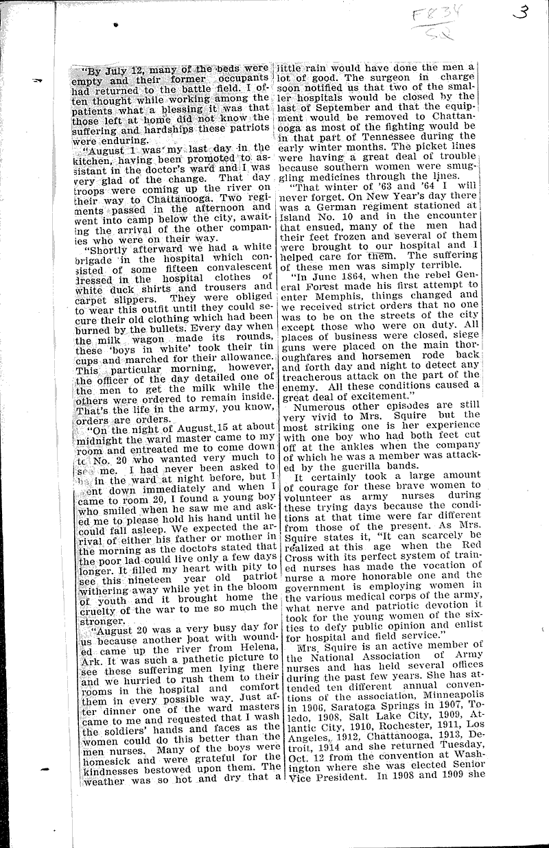  Source: Sheboygan Press Topics: Civil War Date: 1915-10-20