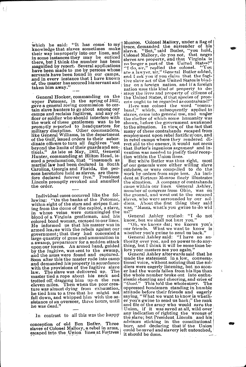  Source: Milwaukee Sunday Telegraph Topics: Civil War Date: 1888-10-07