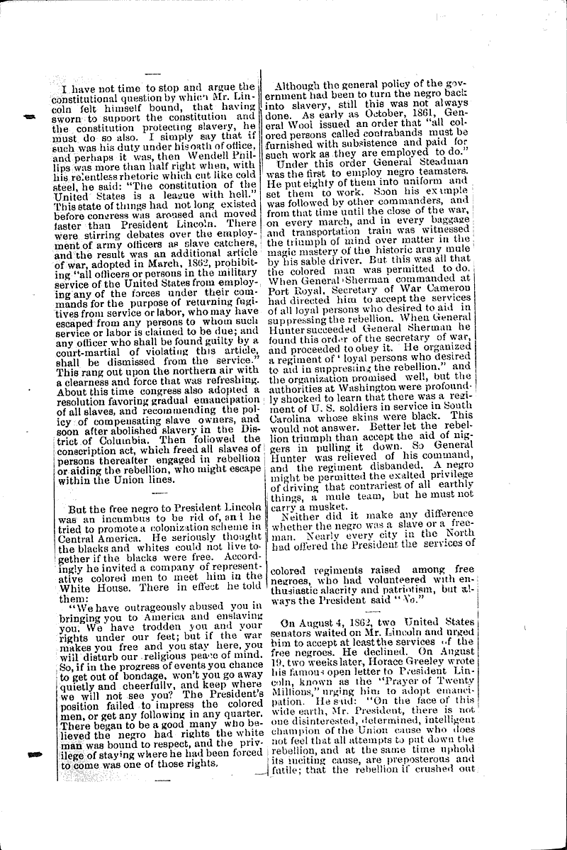  Source: Milwaukee Sunday Telegraph Topics: Civil War Date: 1888-10-07