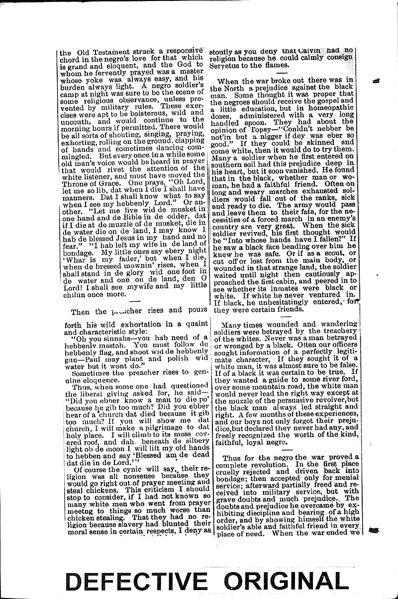  Source: Milwaukee Sunday Telegraph Topics: Civil War Date: 1888-10-07