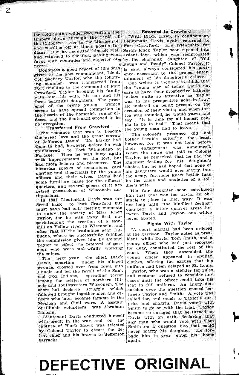  Source: Wisconsin State Journal Topics: Civil War Date: 1923-11-25