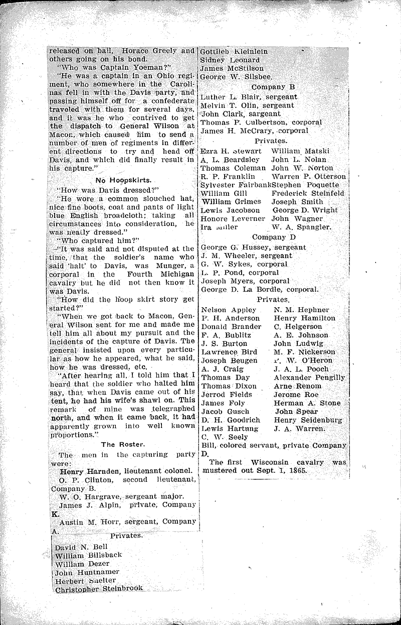  Source: Madison Democrat Topics: Civil War Date: 1906-04-07