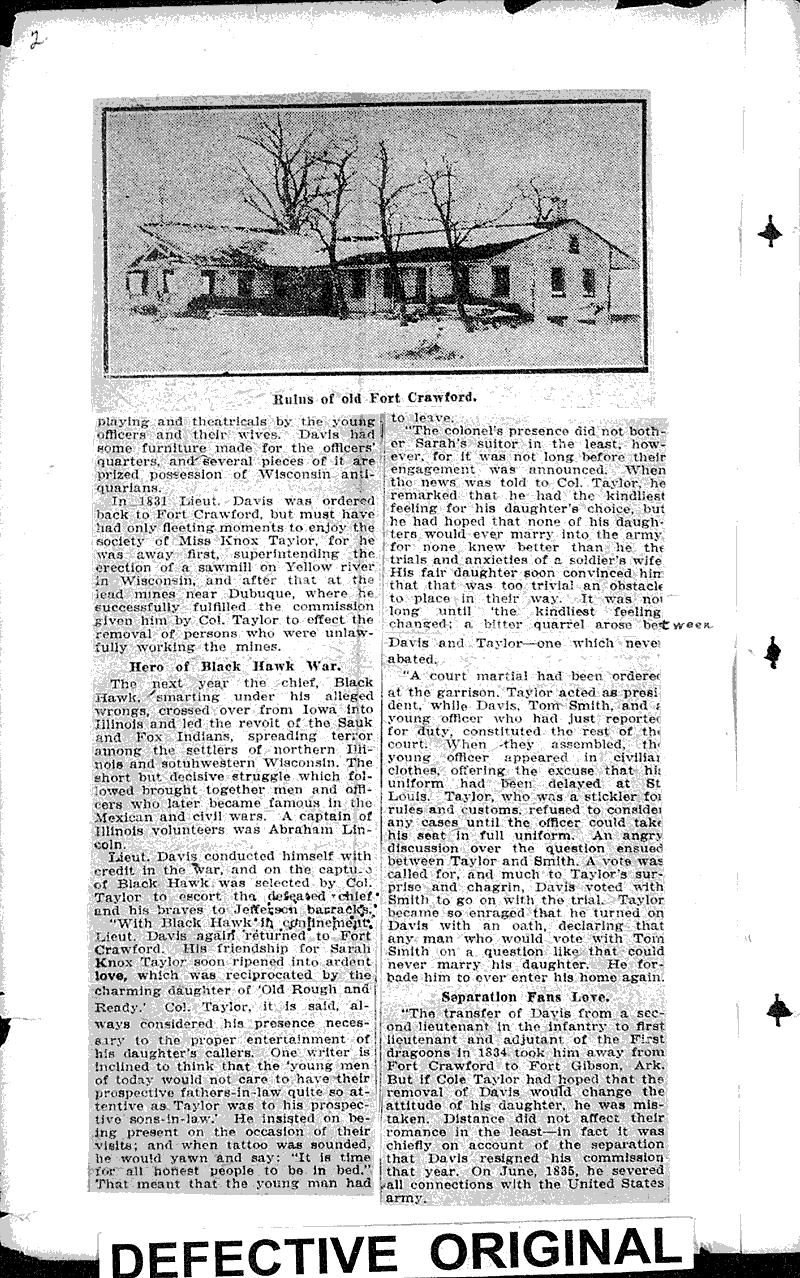  Source: Madison Capital Times Topics: Civil War Date: 1923-11-04