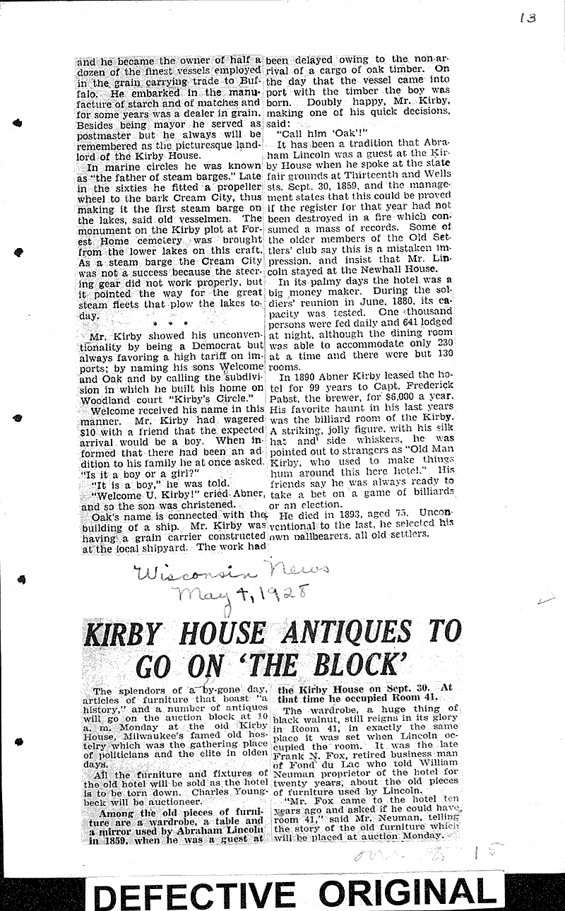  Source: Milwaukee Journal Date: 1928-04-30