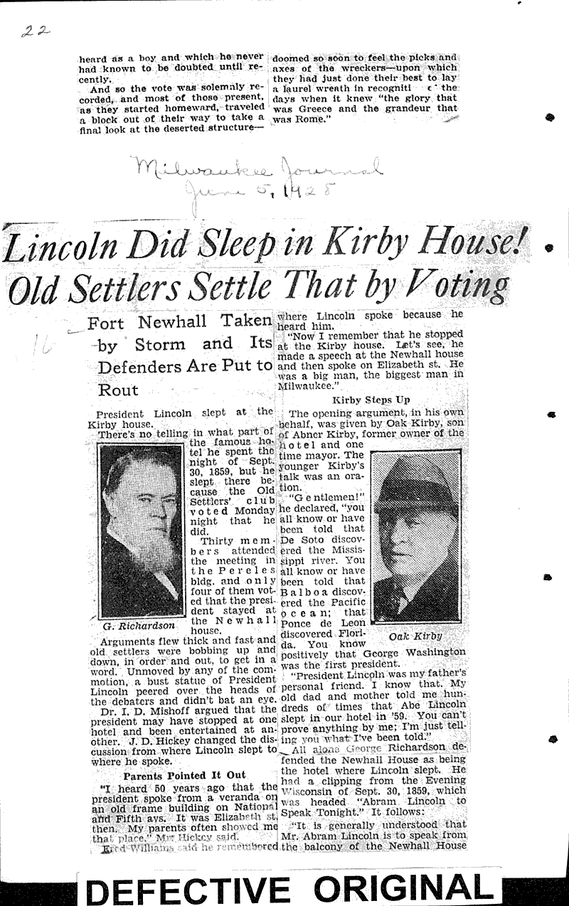  Source: Milwaukee Journal Date: 1928-04-30