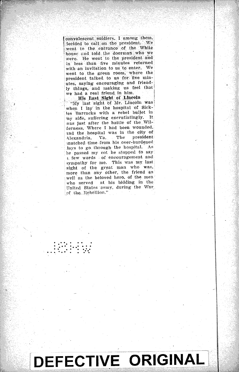  Source: Waukesha Freeman Topics: Civil War Date: 1925-02-12