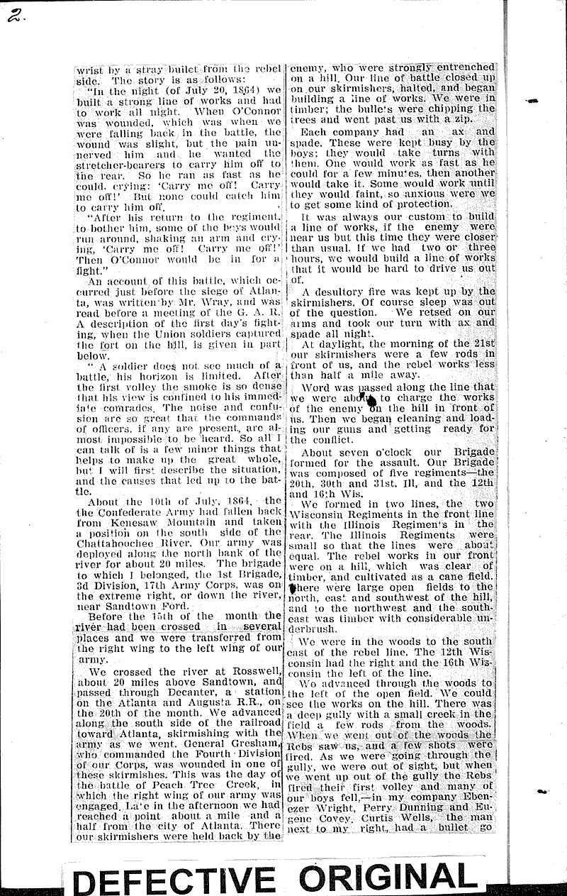  Source: Janesville Gazette Topics: Civil War Date: 1912-04-06