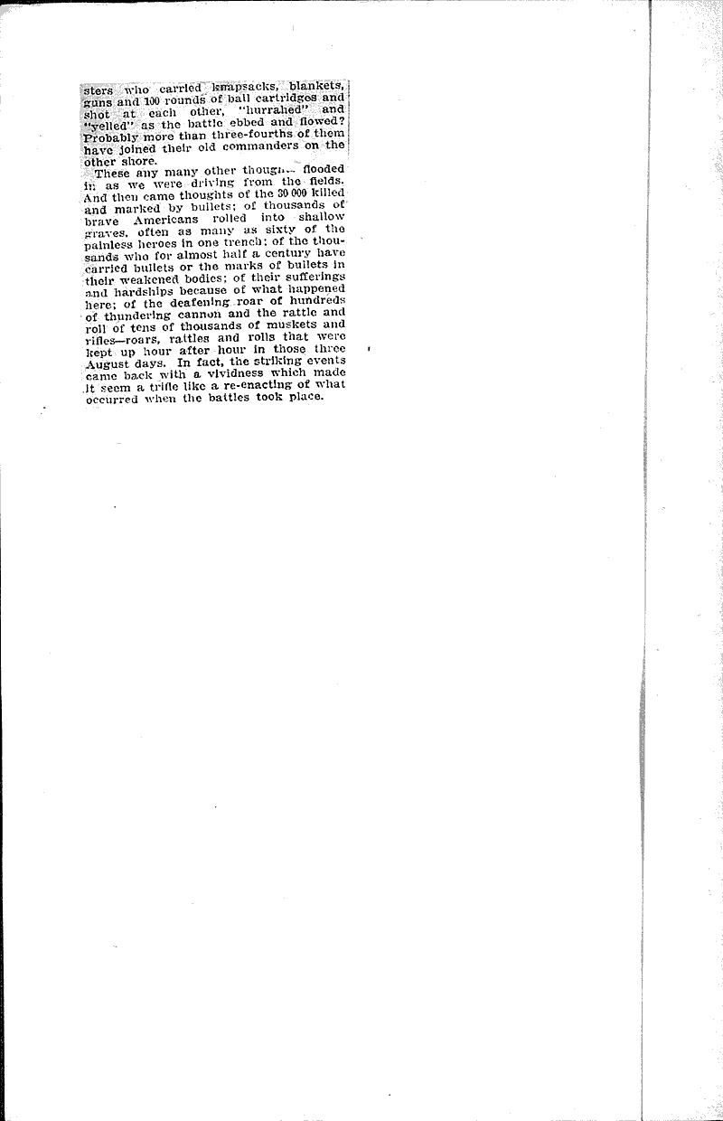  Source: Milwaukee Morning Sentinel Topics: Civil War Date: 1911-09-04