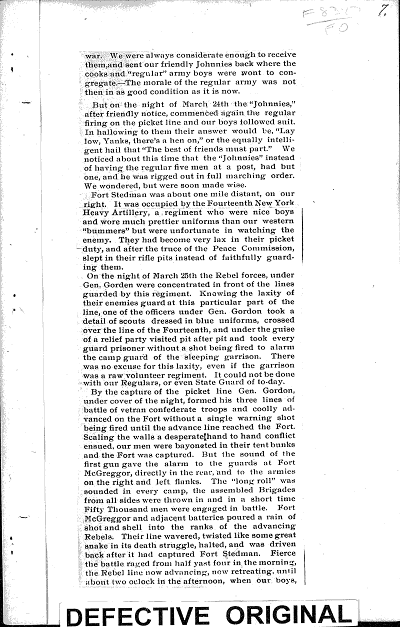  Source: Prentice News Topics: Civil War Date: 1905-04-01