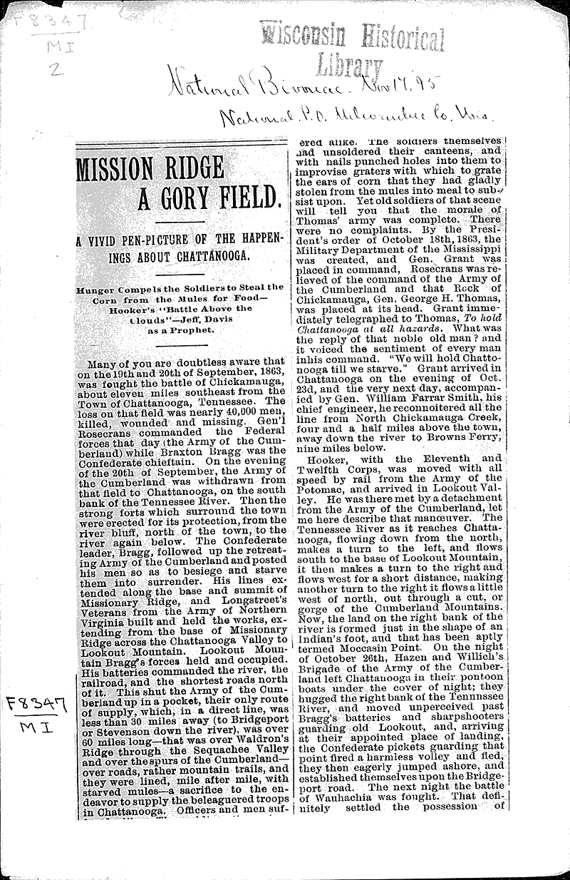  Topics: Civil War Date: 1895-11-17