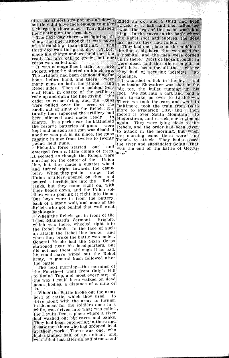  Source: Janesville Gazette Topics: Civil War Date: 1912-07-06