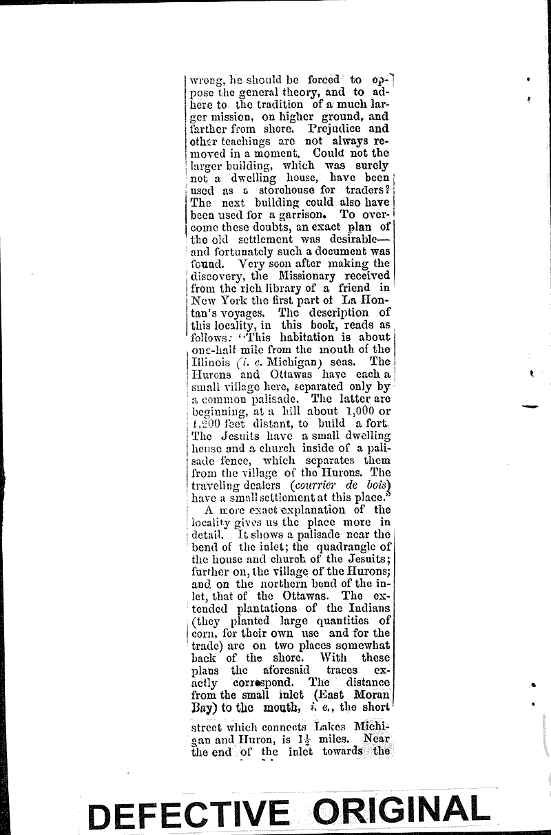Marquette discovery Source: Green Bay Advocate Topics: Industry Date: 1878-08-29