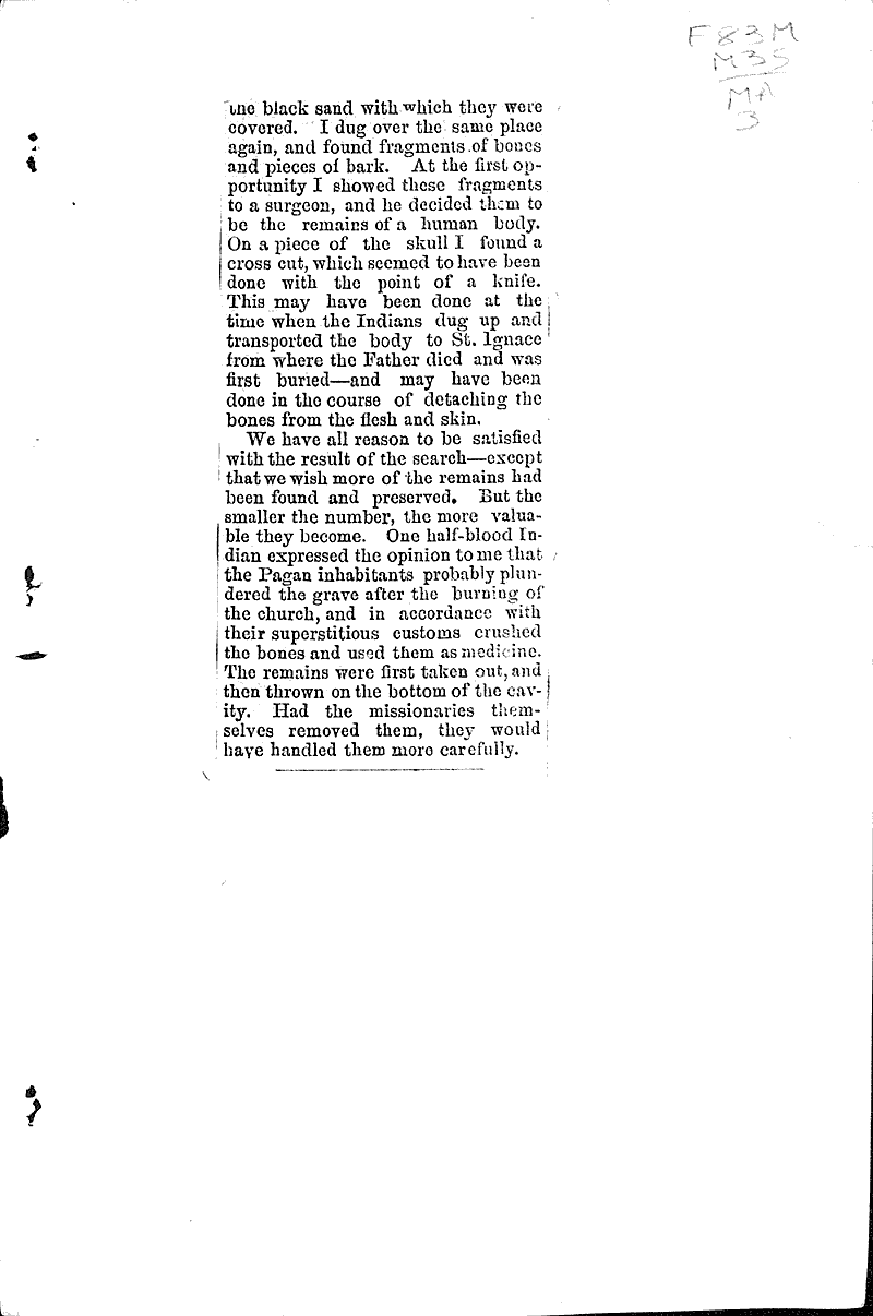 Marquette discovery Source: Green Bay Advocate Topics: Industry Date: 1878-08-29
