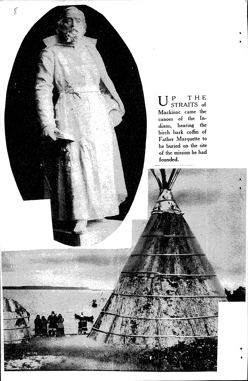 Indians and priests re-enact burial of Father Marquette Source: Milwaukee Journal Date: 1927-08-14