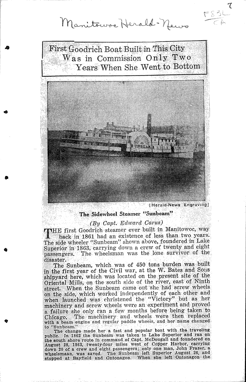 First Goodrich boat built in this city was in commission only two years