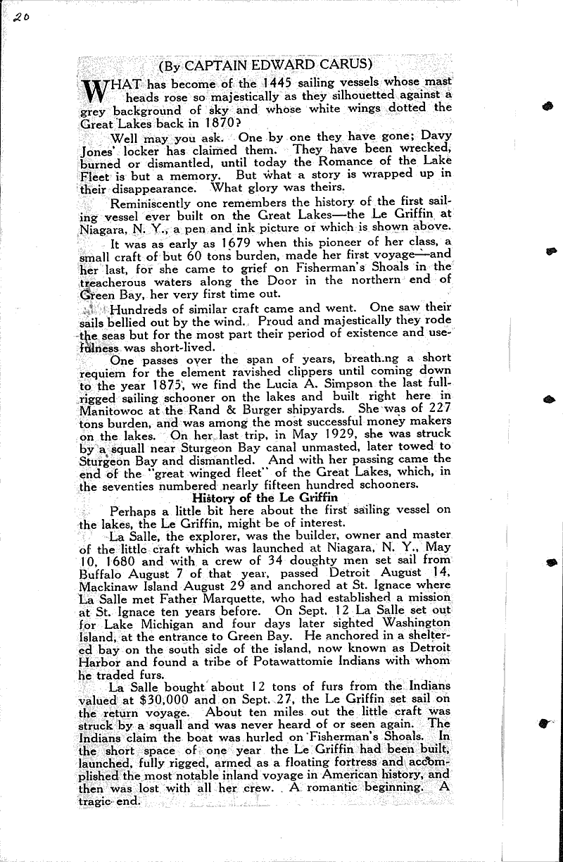  Source: Manitowoc Herald-News Topics: Transportation Date: 1931-10-15