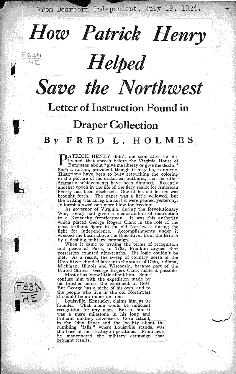  Source: Dearborn Independent (MI) Date: 1924-07-19