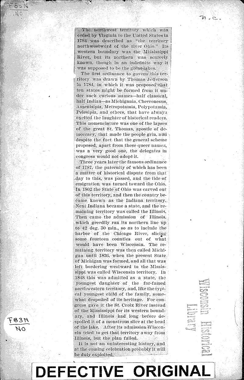 Northwestern Commerce Topics: Industry Date: 1888-05-08