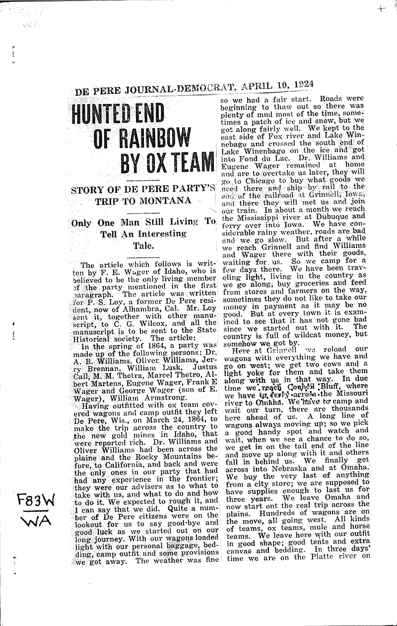  Source: De Pere Journal-Democrat Topics: Voyages and Travels Date: 1924-04-10