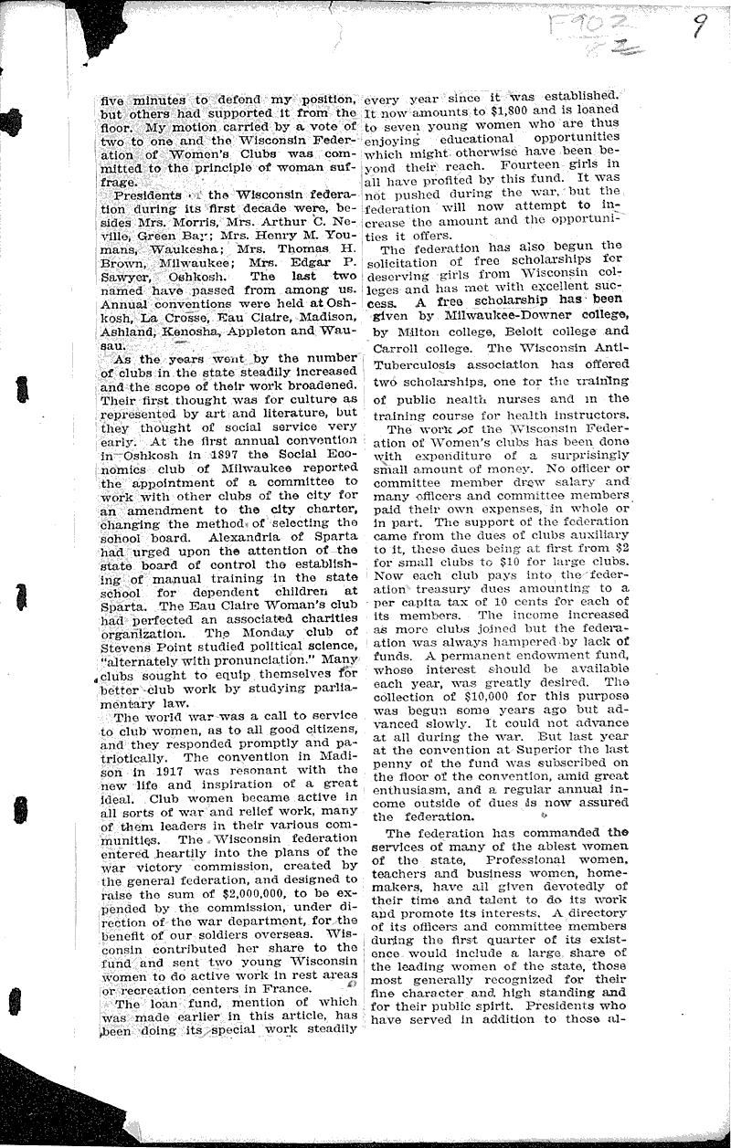  Source: Milwaukee Sunday Sentinel Topics: Social and Political Movements Date: 1921-10-09