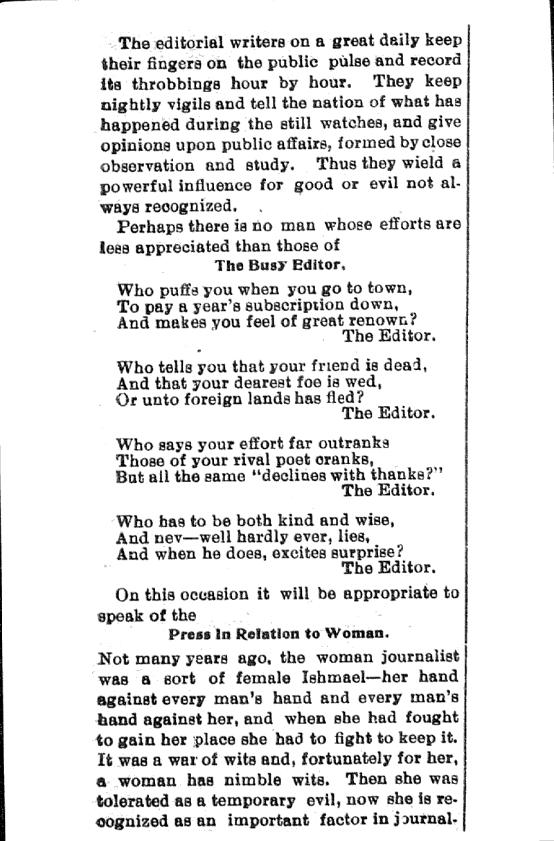  Topics: Social and Political Movements Date: 1903-03-20