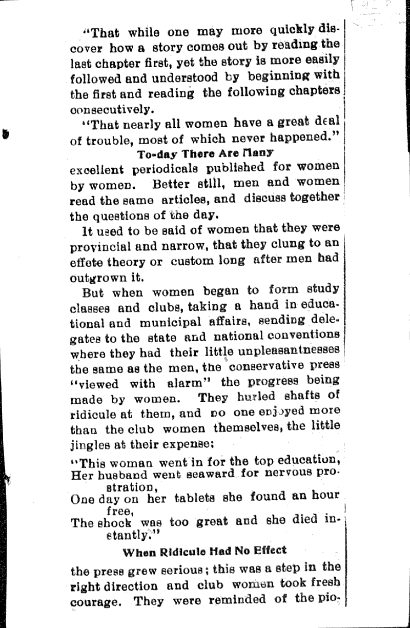  Topics: Social and Political Movements Date: 1903-03-20