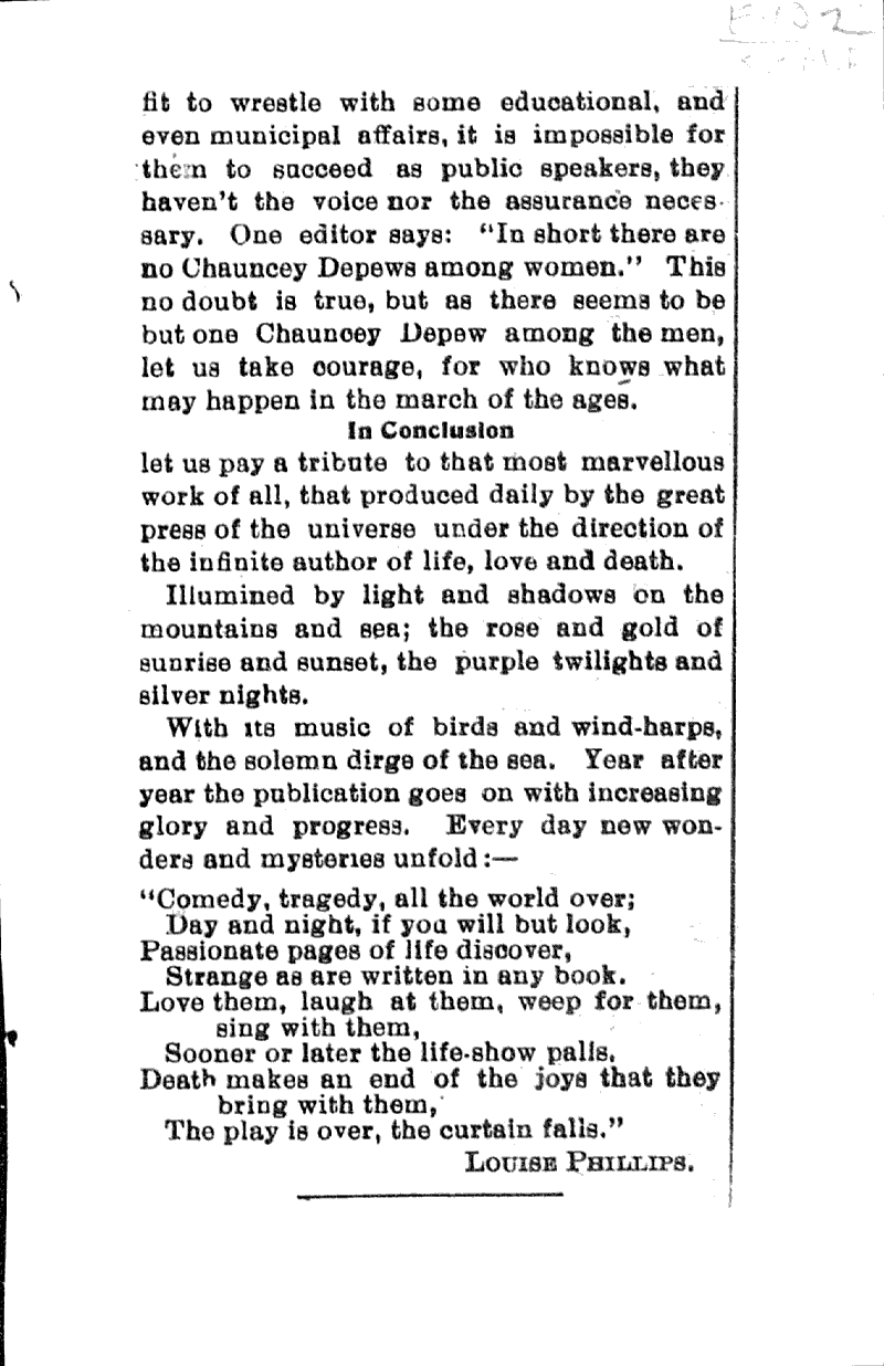  Topics: Social and Political Movements Date: 1903-03-20