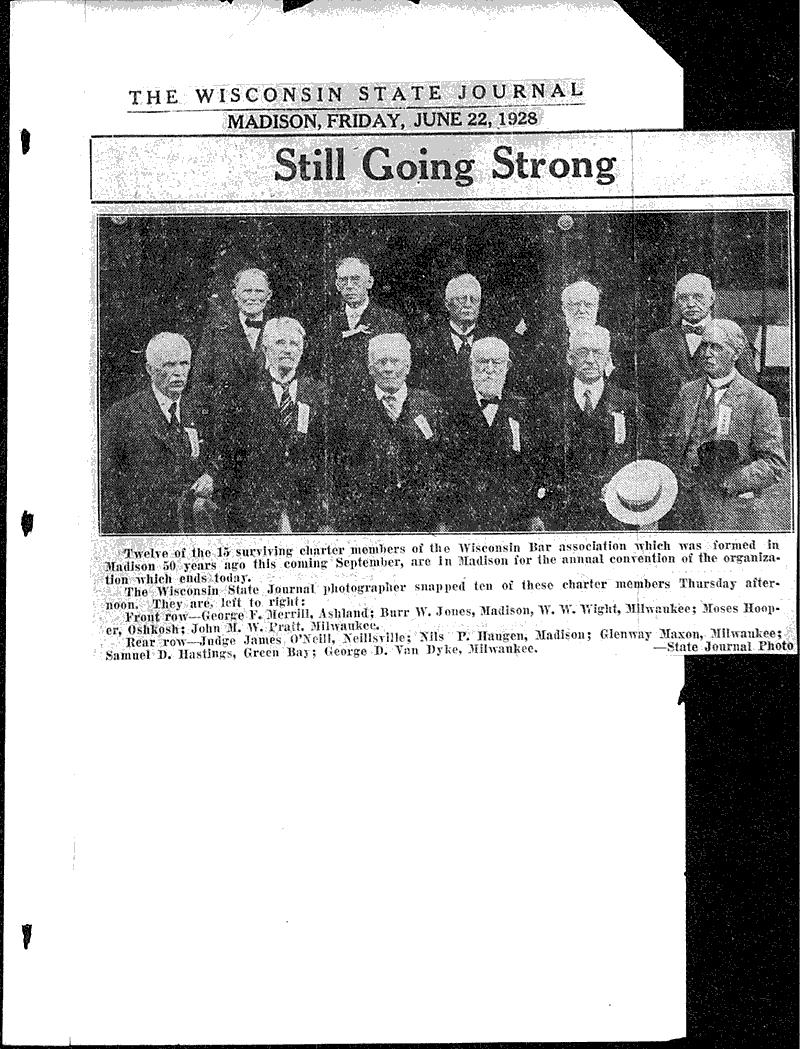  Source: Wisconsin State Journal Topics: Social and Political Movements Date: 1928-06-22
