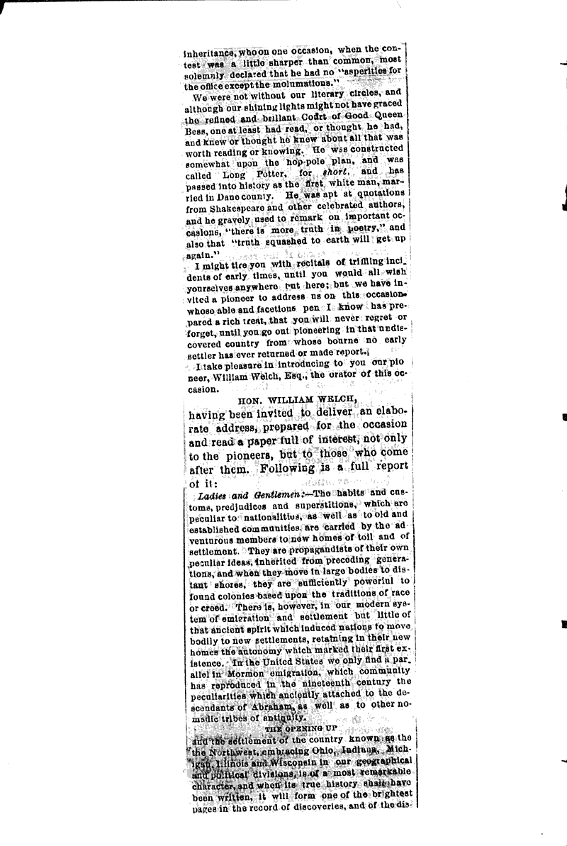  Source: Wisconsin State Journal Topics: Social and Political Movements Date: 1881-06-11