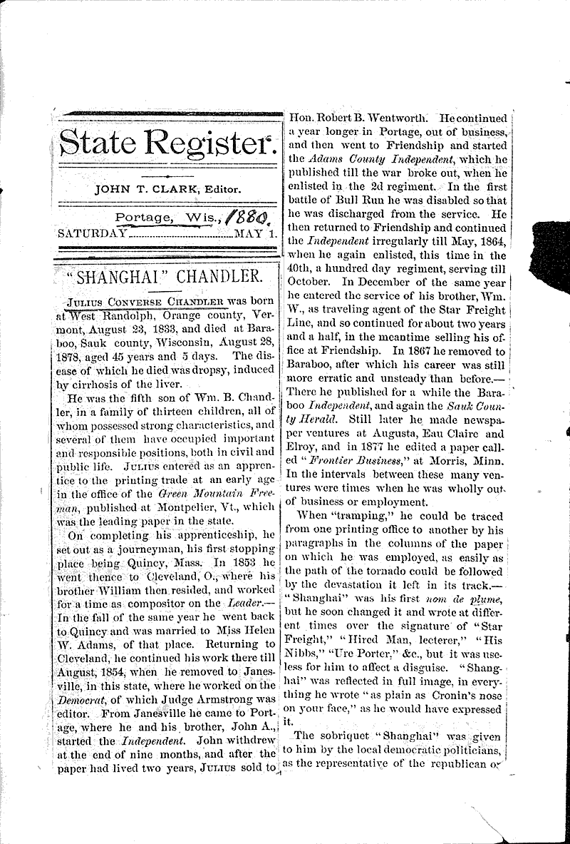  Source: Wisconsin State Register Date: 1880-05-01