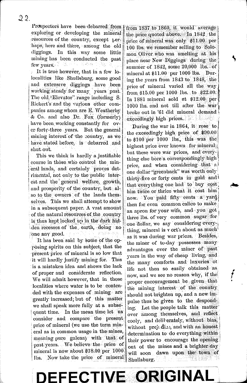  Source: Shullsburg Pick and Gad. Topics: Industry Date: 1887-03-24