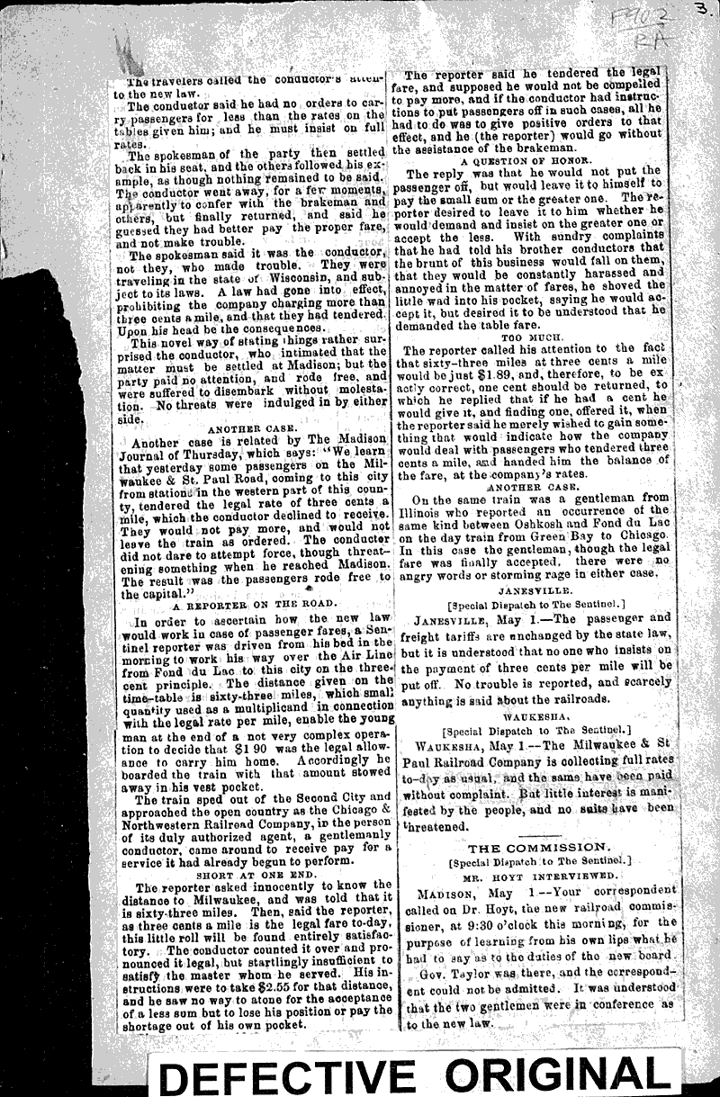  Source: Milwaukee Sentinel Topics: Transportation Date: 1879-05-02