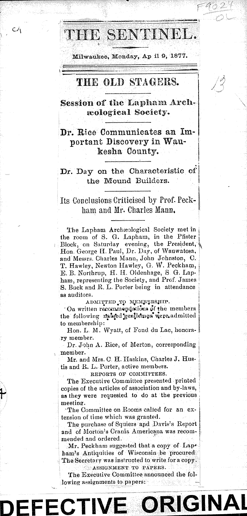  Source: Milwaukee Sentinel Topics: Indians and Native Peoples Date: 1877-04-09
