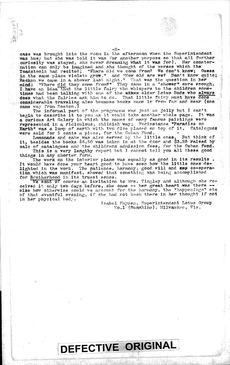  Topics: Art and Music Date: 1899-10-29