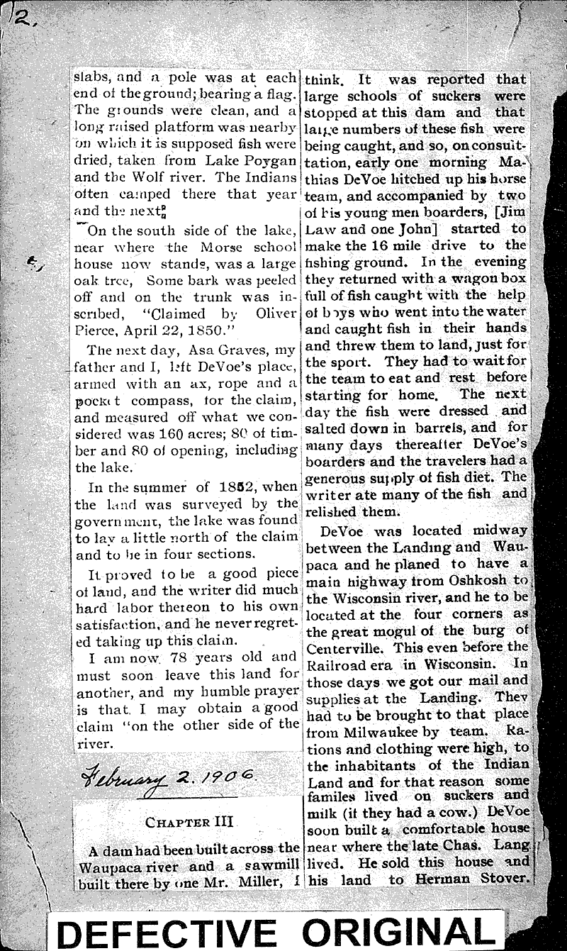  Source: Pine River Times Topics: Transportation Date: 1906-01-18