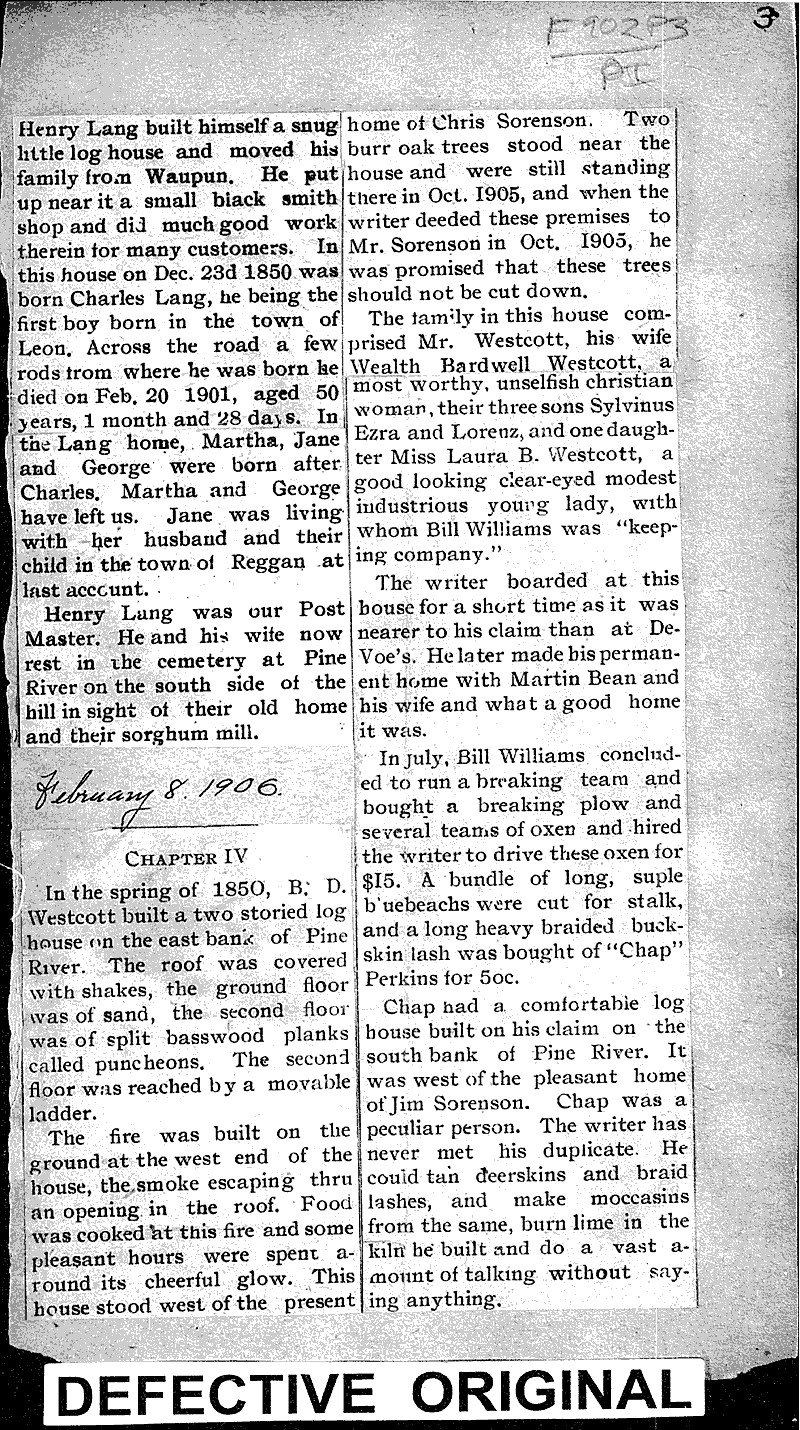  Source: Pine River Times Topics: Transportation Date: 1906-01-18