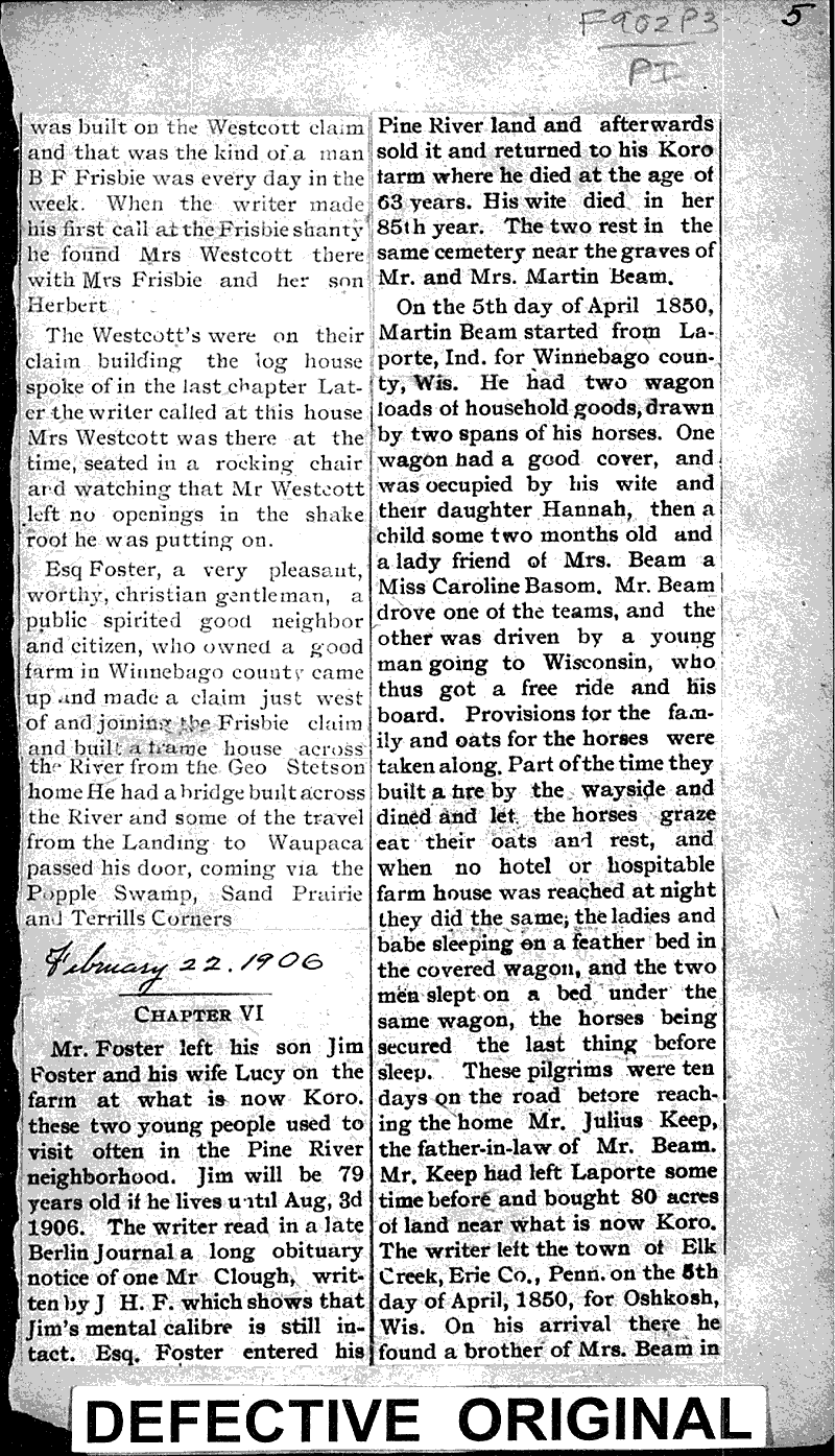  Source: Pine River Times Topics: Transportation Date: 1906-01-18