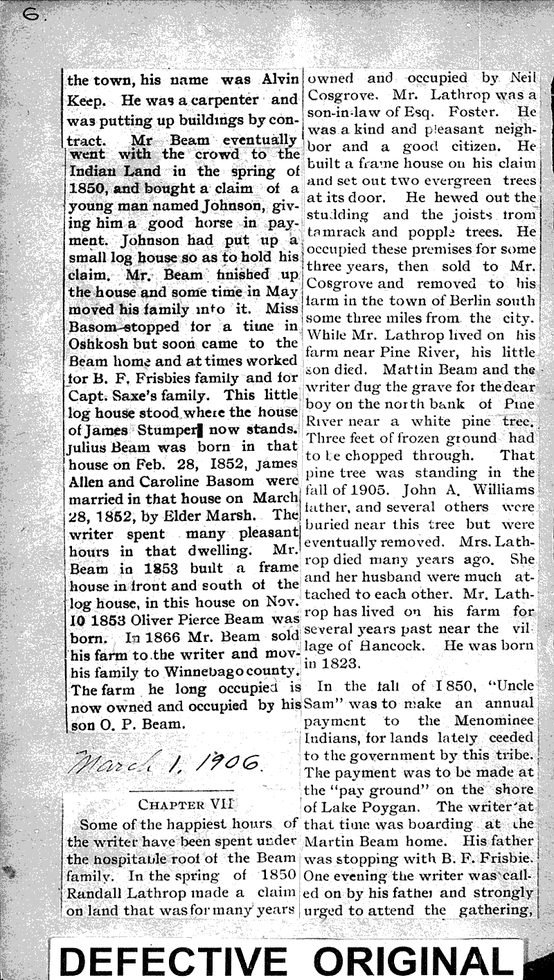  Source: Pine River Times Topics: Transportation Date: 1906-01-18