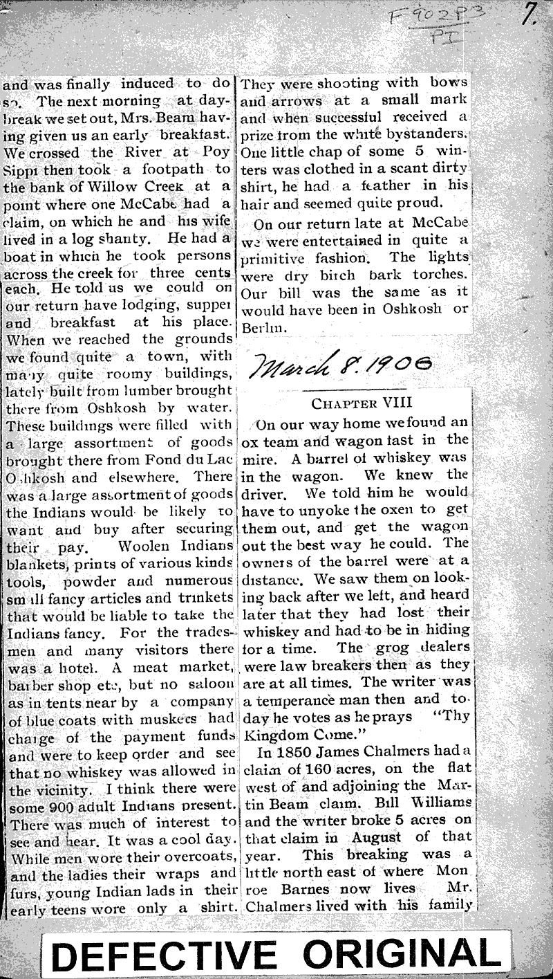  Source: Pine River Times Topics: Transportation Date: 1906-01-18