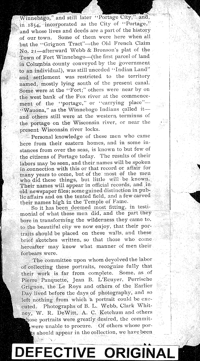  Source: Portage Democrat Date: 1902-12-24