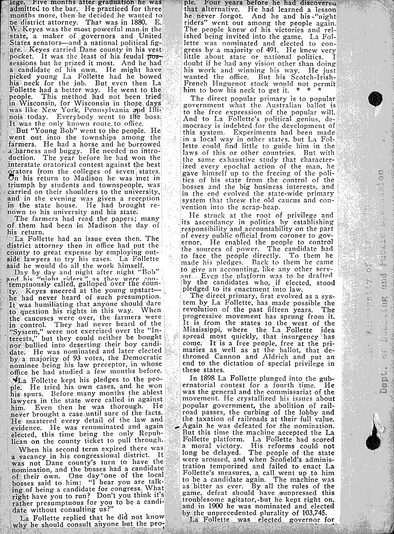  Source: California Outlook Topics: Government and Politics Date: 1911-07-01