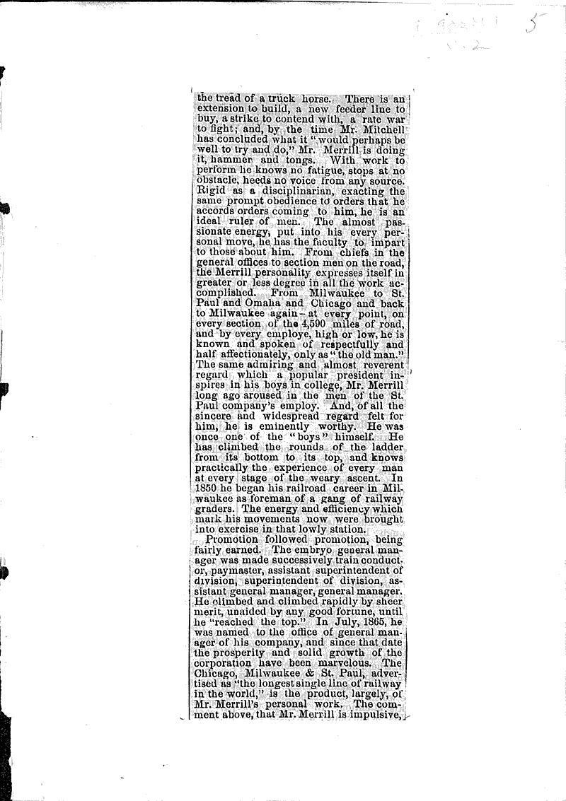  Source: Wisconsin State Journal Topics: Transportation Date: 1882-12-20