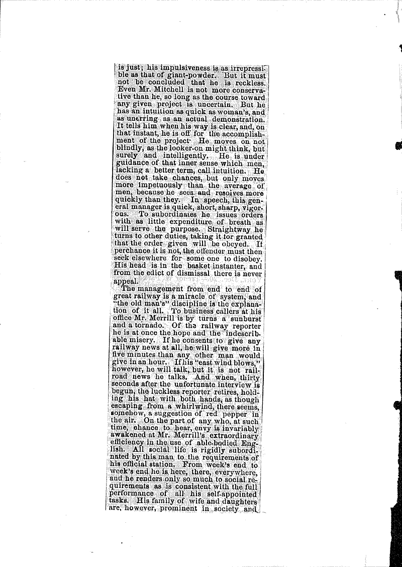  Source: Wisconsin State Journal Topics: Transportation Date: 1882-12-20