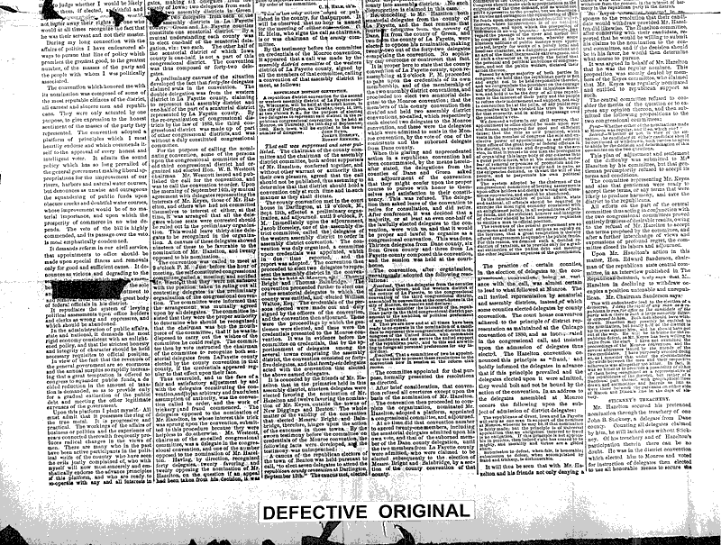  Source: Wisconsin State Journal Topics: Government and Politics Date: 1882-10-17