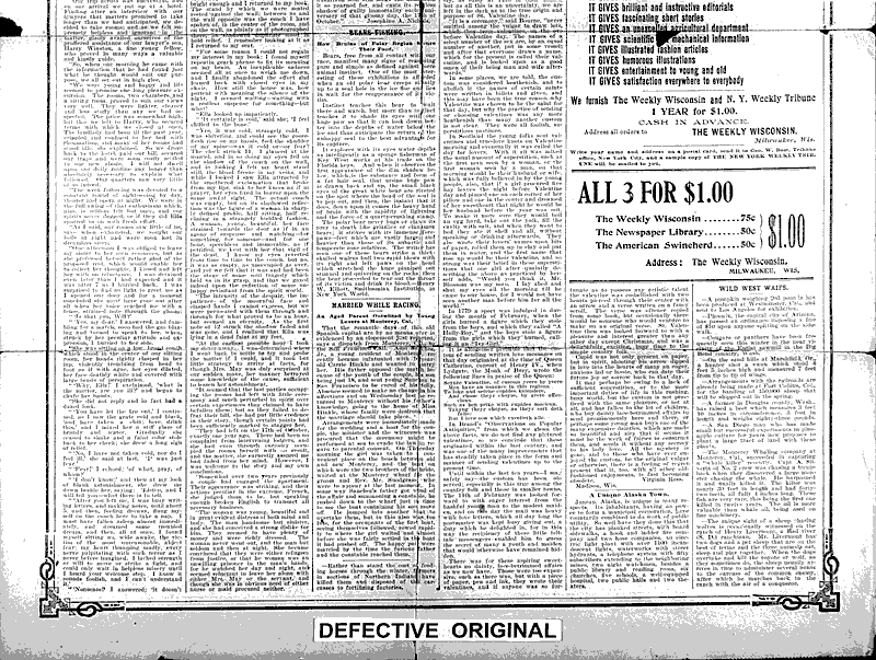Early times and life at Fort Winnebago Newspaper Article/Clipping