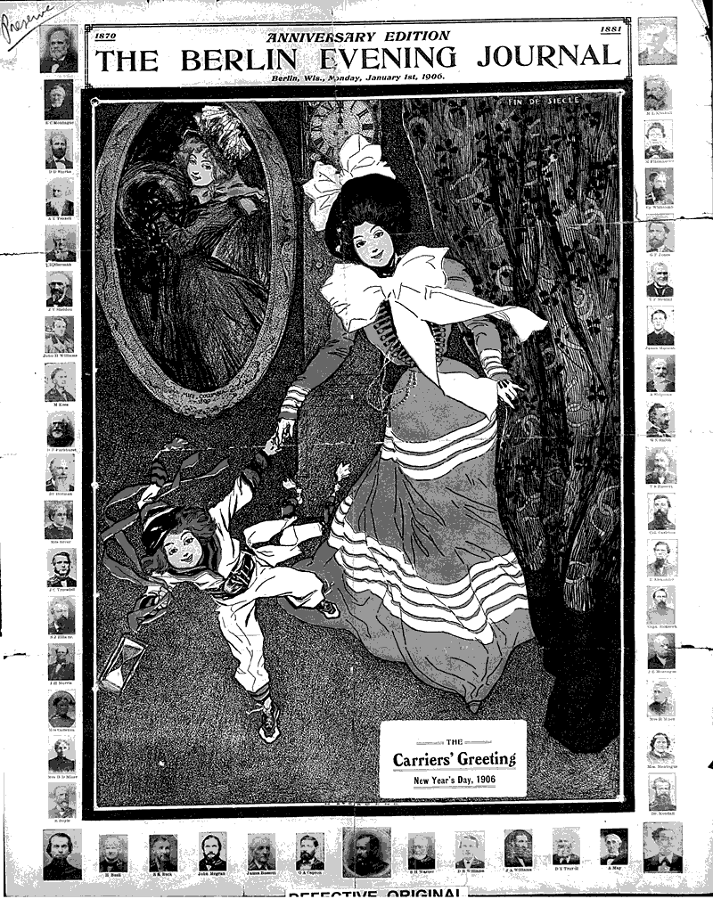 History of weekly journal Newspaper Article/Clipping Wisconsin