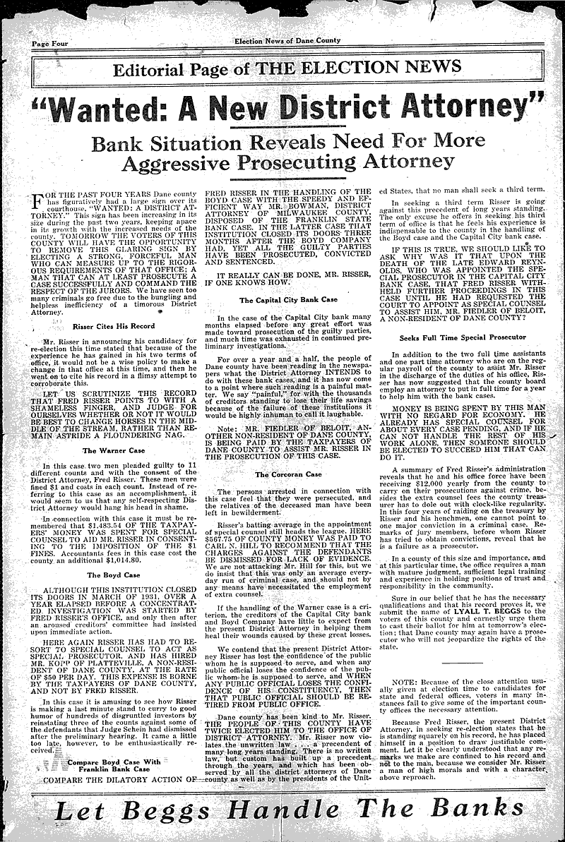  Source: Election News Topics: Government and Politics Date: 1932-09-19